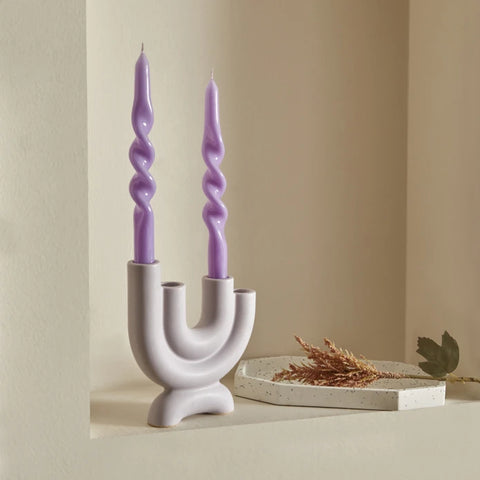 Karaca Home Spiral candle 2 pieces