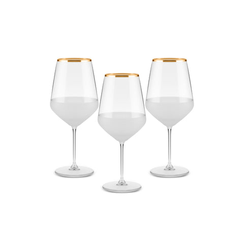 Karaca Jasmine 490 ml 3-Piece Goblet Set