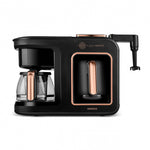 Karaca Hatır Plus Barista 6 in 1 Latte Cappuccino and Turkish Coffee on Embers Machine Black Copper