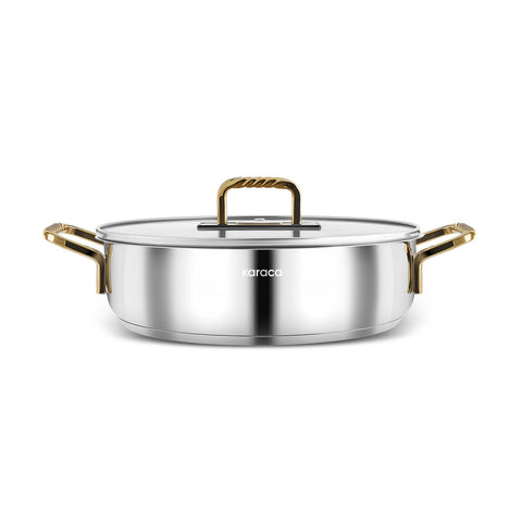 Karaca Maçka Induction Base Steel Pot 24 cm Gold  