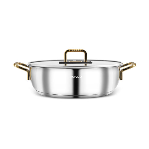 Karaca Maçka Induction Base Steel Pot 28 cm Gold  