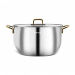 Karaca Maçka Steel Pot 34 cm Gold  