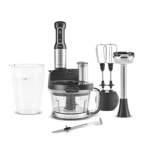 Karaca Prosteel 7 in 1 1000W Milk Frother Kitchen Robot Black
 