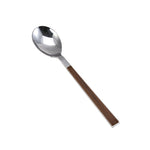 Karaca Salzburg Dessert spoon with wooden-look handle