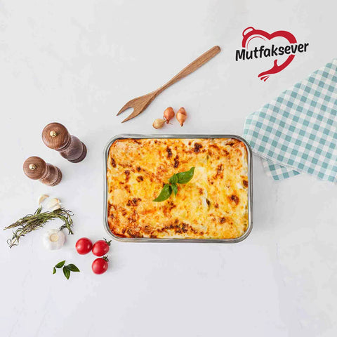 Karaca Love of Kitchen Lasagnetopf aus Stahl 30x21 cm