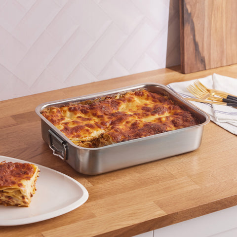 Karaca Love of Kitchen Lasagnetopf aus Stahl 30x21 cm