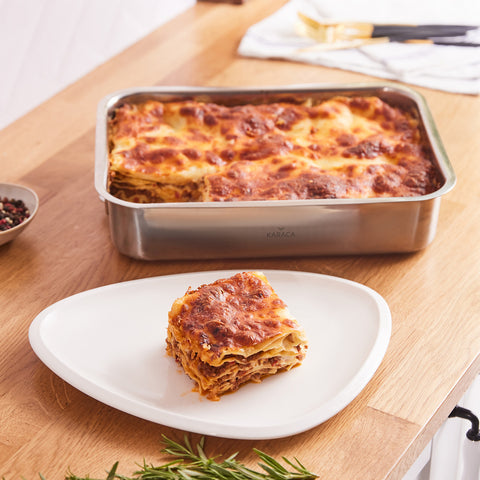 Karaca Love of Kitchen Lasagnetopf aus Stahl 30x21 cm