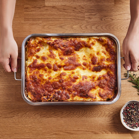 Karaca Love of Kitchen Lasagnetopf aus Stahl 30x21 cm