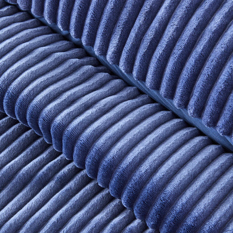 Karaca Home Joena Indigo Doppelweiche Tagesdecke Set Öko-Tex Zertifiziert