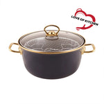 Karaca Love of Kitchen Enamel Frying Pan Antracite 22 cm