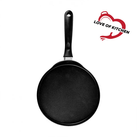 Karaca Love of Kitchen Induktionsbasierter schwarzer Biogranit-Pfannkuchen und Crepe-Pfanne 26cm