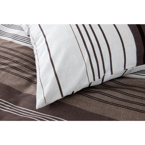 Karaca Home Aspen Schwarz-Braunes BettBezug Set (155 x 220 cm) Öko-Tex Zertifiziert