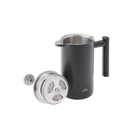 Karaca Doppelwand Matt Schwarz French Press 1000 ml