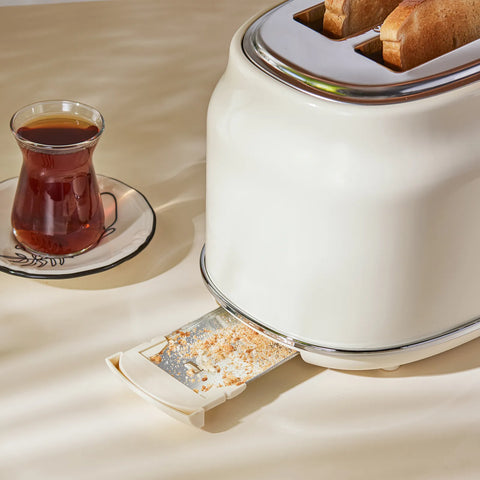 Karaca Retro Cremefarbenes Toaster