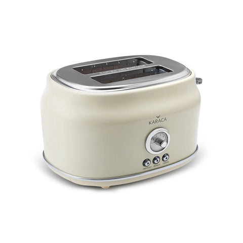 Karaca Retro Cremefarbenes Toaster