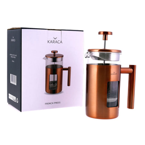 Karaca Borosilikat Glas Kupfer French Press 350 ml