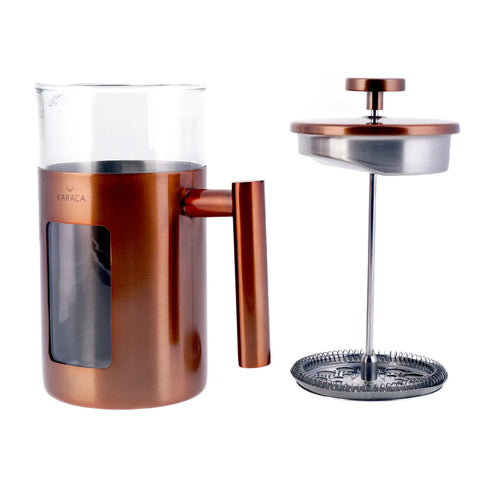 Karaca Borosilikat Glas Kupfer French Press