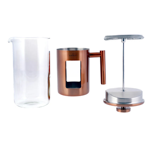 Karaca Borosilikat Glas Kupfer French Press