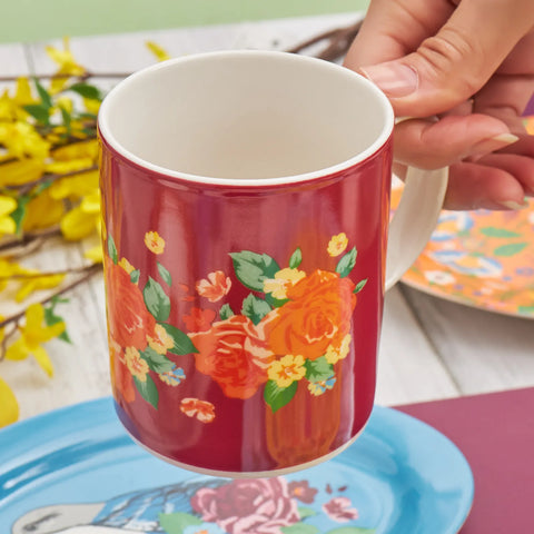 Karaca Flores Lila Mug