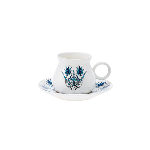 Karaca Bursa Kaffeetassen-Set für 6 Personen 90 ml