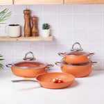 Karaca Avanos Biogranit 7 Piece Casserole Set Tile