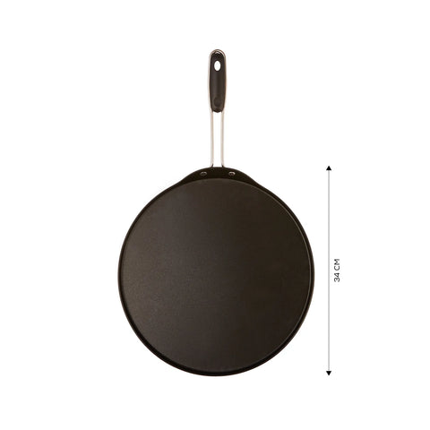 Karaca Love of Kitchen Schwarze Pfannkuchen- und Lavash-Pfanne 34 cm