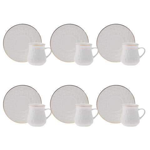 Karaca Nimo Kaffeetassen Set für 6 Personen 90 ml