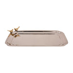 Karaca Birdy Silver Tray 36x21cm