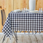 Sarah Anderson Square Navy Blue Picnic Table Cloth 140x140 cm