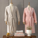 Karaca Home Casita Flos 6 Piece Stone Powder Family Bathrobe Set