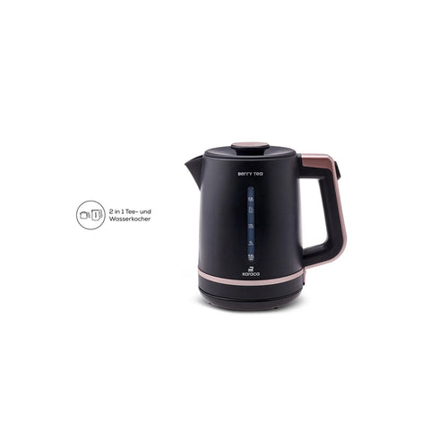 Karaca Berry Tea XL 2in1 Teekocher mit Stahleinsatz und Wasserkocher Roseberry, 1700W