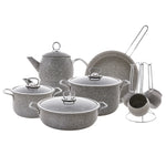 Karaca Biogranit Steel Plus 14 Piece Dowry Set Grey