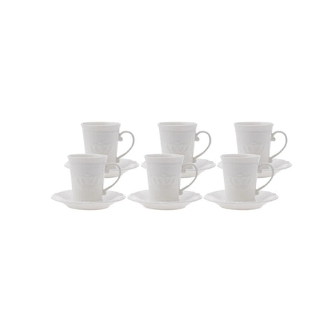 Karaca Globe Kaffeetassen-Set für 6 Personen 90 ml