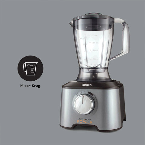 Karaca Mastermaid Power Multifunktionsset 10 in 1 Lebensmittelzubereitung 2000W Galaxy Grey