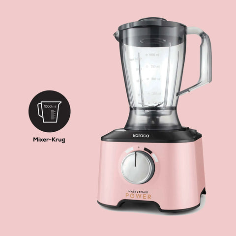 Karaca Mastermaid Power Multifunktionale 10 in 1 Pearly Pink Vorbereitung Set 2000w