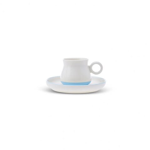 Karaca Renkser Kaffeetassen-Set für 4 Personen 90 ml