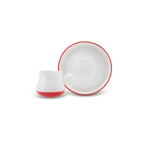 Karaca Renkser Kaffeetassen-Set für 4 Personen 90 ml