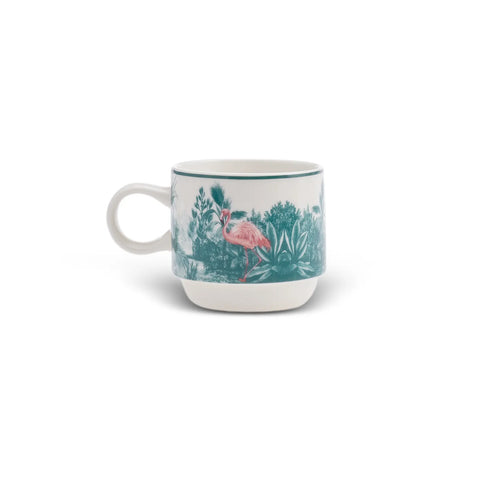 Karaca Jungle 5-teiliges Mug-Set mit Ständer