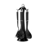 Karaca Hardy Black 6 Piece Serving Set with Stand