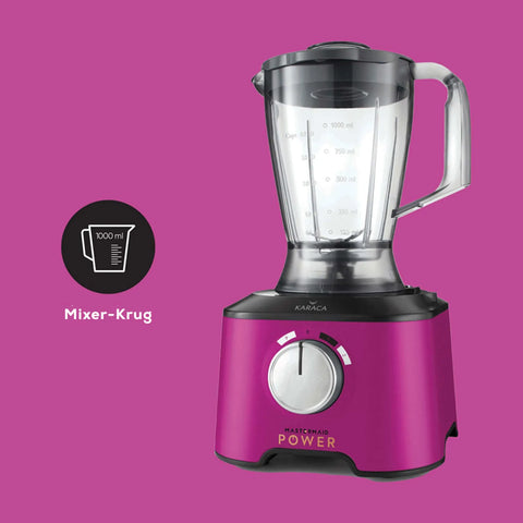 Karaca Mastermaid Power Multifunktionsset 10 in 1 Lebensmittelzubereitung 2000W  Fuchsia