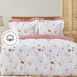 Sarah Anderson Fun Facey %100 Cotton Double Duvet Covet Set