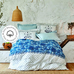 Karaca Home Costa Blue Double Duvet Cover Set