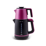 Karaca Berry Tea XL 2in1 Teekocher und Wasserkocher mit Stahlteekanne Pinkberry