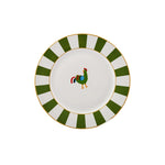 Karaca Winter Preparation Cock Green Cake Plate 19 cm