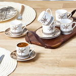 Karaca Palmiye Coffee Cups Set 80 ml for 6 Person  80 ml