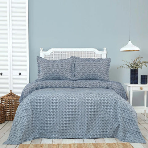 Karaca Home Somes Indigo Doppelbettdecke Set