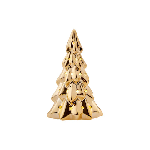 Karaca Home Baum Led Beleuchtetes Objekt Gold 7,8x13cm