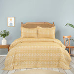 Karaca Home Aria Mustard Double Bedspread Set