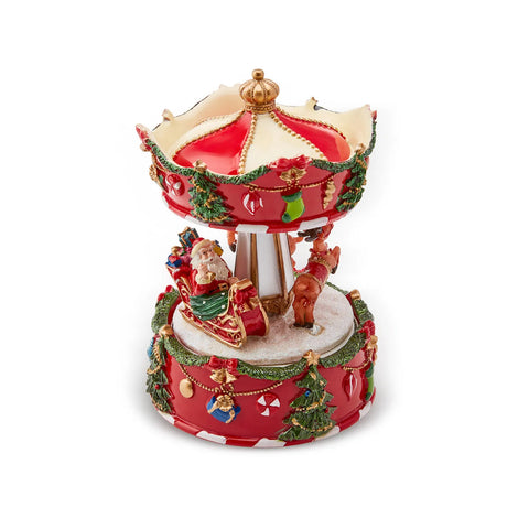 Karaca Home Karussell Musikalisches Weihnachtsobjekt 15 cm