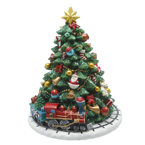 Karaca Home Dekorative Weihnachtsbaum-Spieluhr, 15 cm